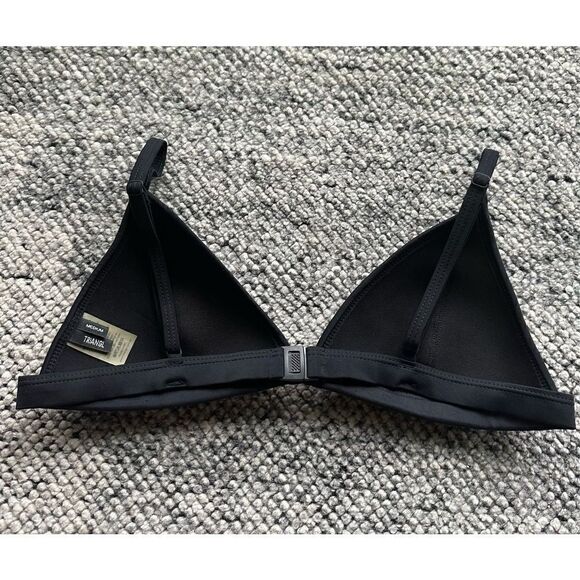 TRIANGL Black Mesh Ollie Bikini Top - Medium - Picture 5 of 7